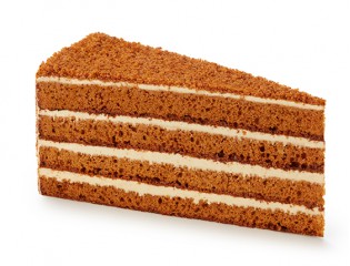 Honey cake with halva