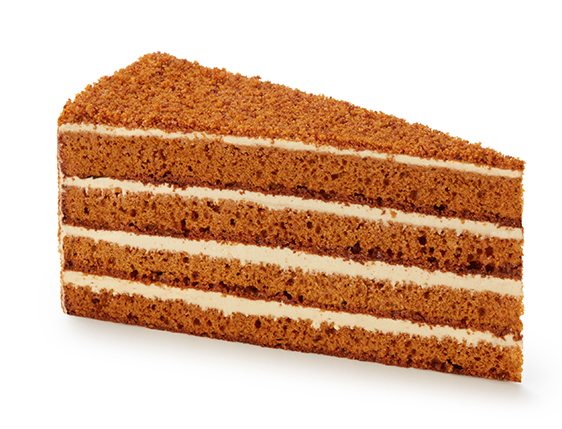 Honey cake with halva