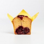 Cupcake with  cherry jam - 2 Photo