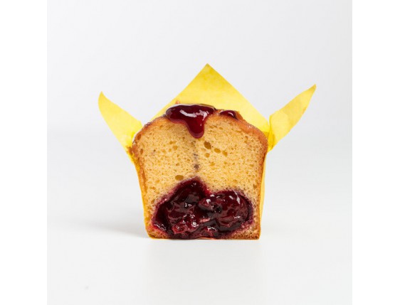Cupcake with  cherry jam - 2 Photo